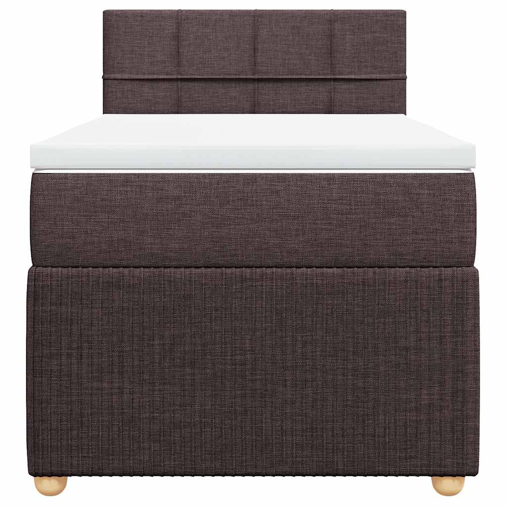 Sommier à lattes de lit avec matelas Marron foncé 100x200 cm - XIOS