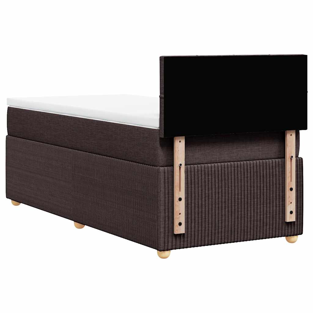 Sommier à lattes de lit avec matelas Marron foncé 100x200 cm - XIOS