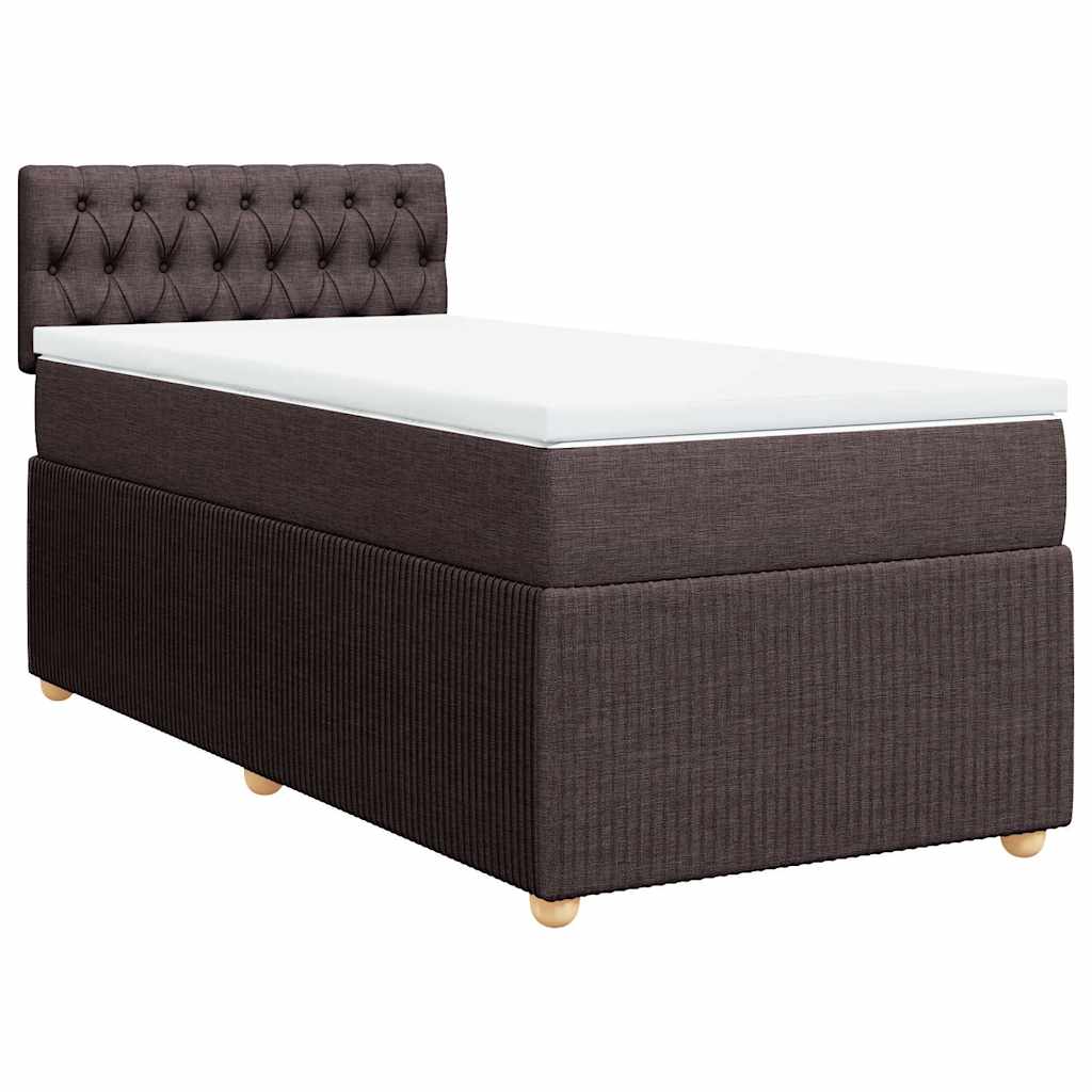 Sommier à lattes de lit avec matelas Marron foncé 100x200 cm - XIOS