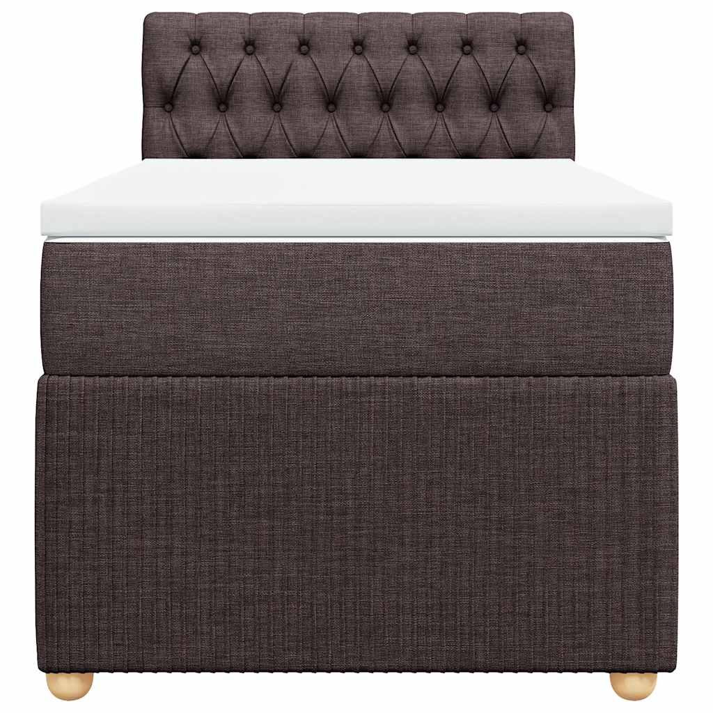 Sommier à lattes de lit avec matelas Marron foncé 100x200 cm - XIOS