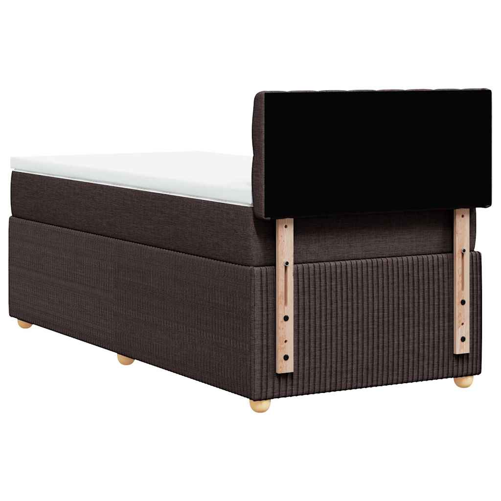 Sommier à lattes de lit avec matelas Marron foncé 100x200 cm - XIOS