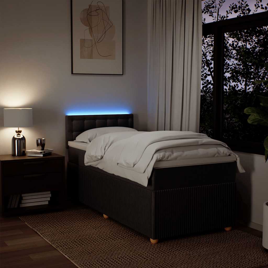 Sommier à lattes de lit avec matelas Marron foncé 100x200 cm - XIOS