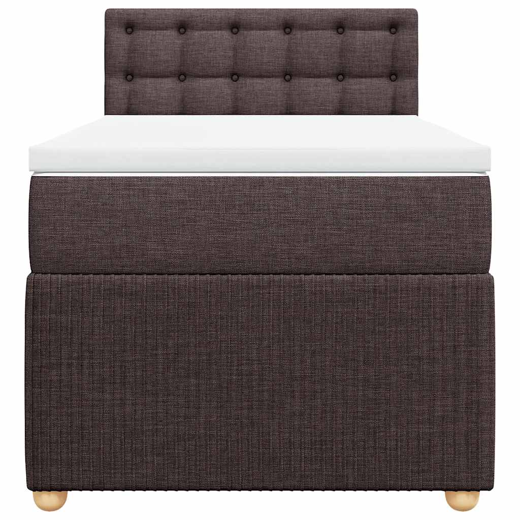 Sommier à lattes de lit avec matelas Marron foncé 100x200 cm - XIOS