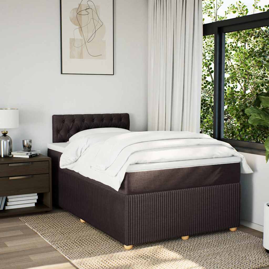 Sommier à lattes de lit avec matelas Marron foncé 120x200 cm - XIOS