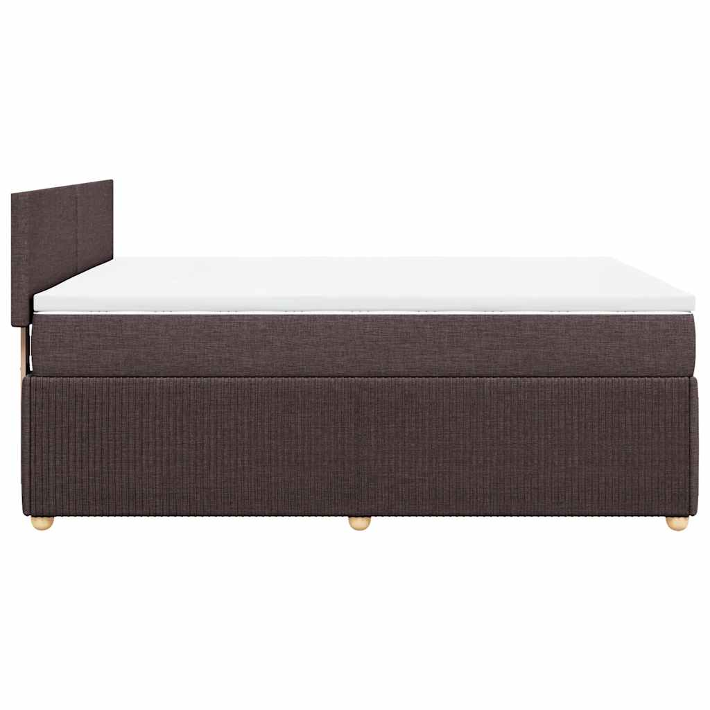 Sommier à lattes de lit avec matelas Marron foncé 140x200 cm - XIOS