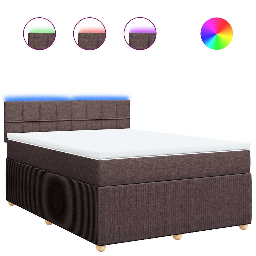 Sommier à lattes de lit avec matelas Marron foncé 140x200 cm - XIOS