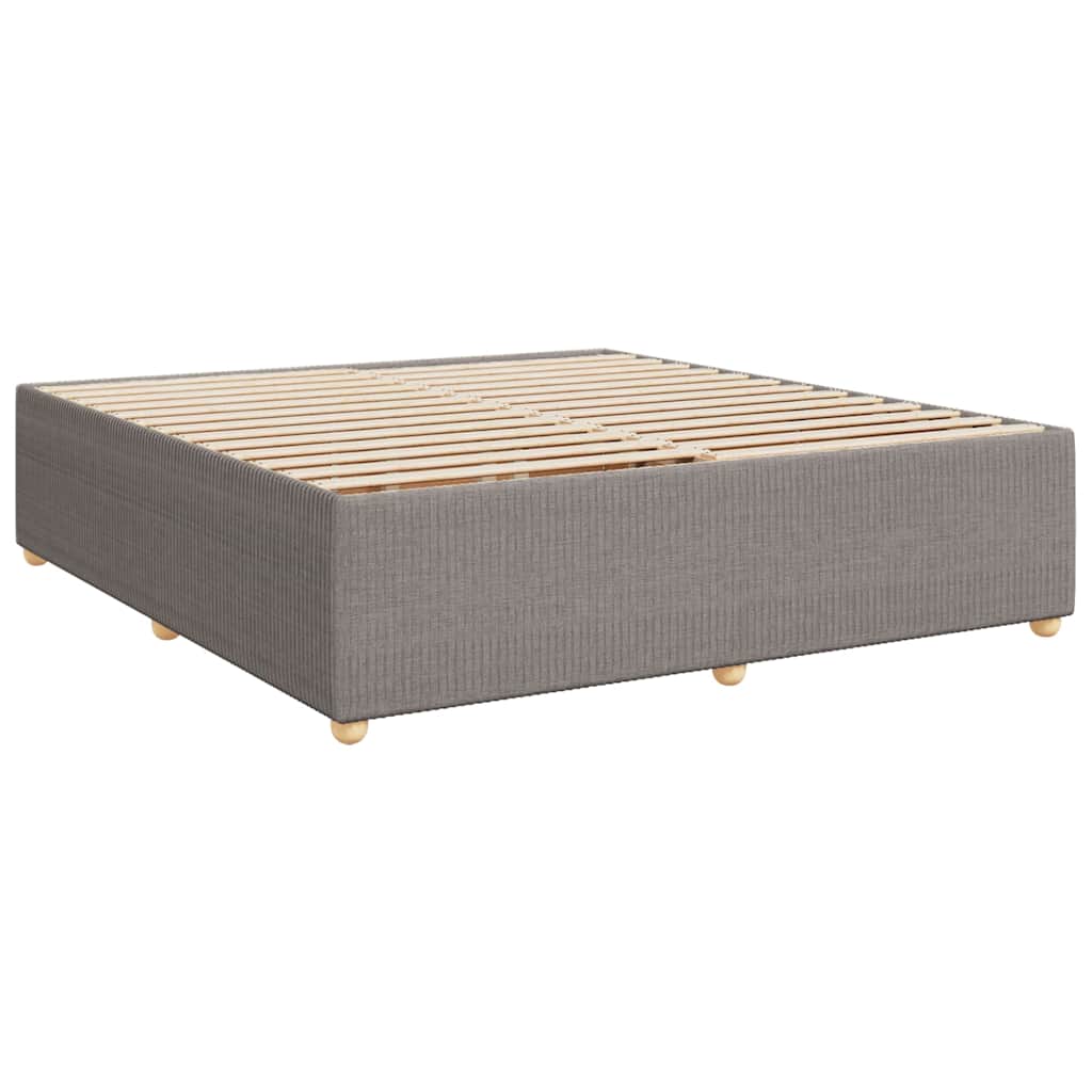 Sommier à lattes de lit avec matelas Taupe 180x200 cm Tissu - XIOS