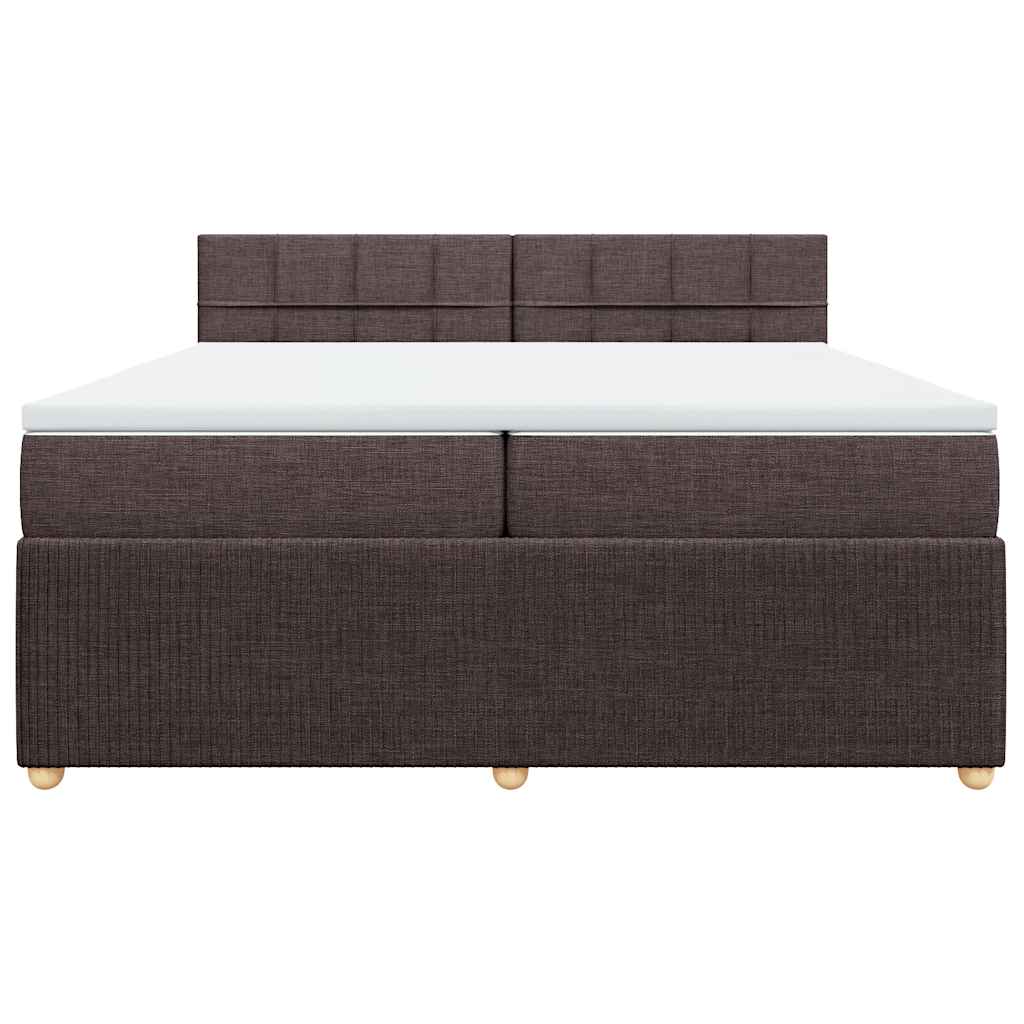 Sommier à lattes de lit avec matelas Marron foncé 200x200 cm - XIOS