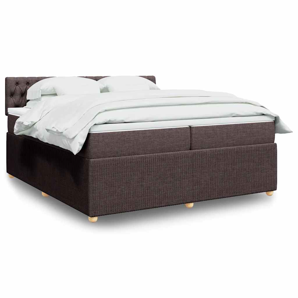 Sommier à lattes de lit avec matelas Marron foncé 200x200 cm - XIOS
