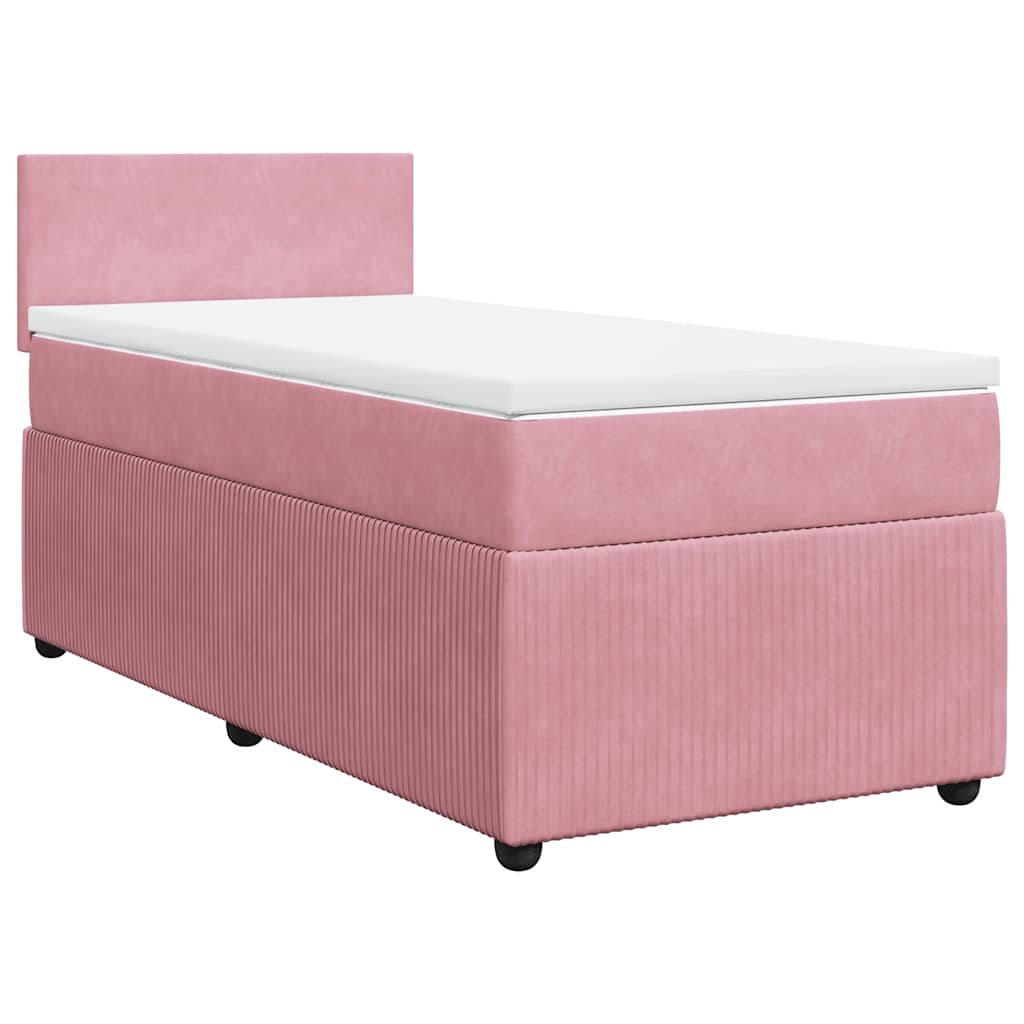 Sommier à lattes de lit et matelas Rose 80x200 cm Velours - XIOS