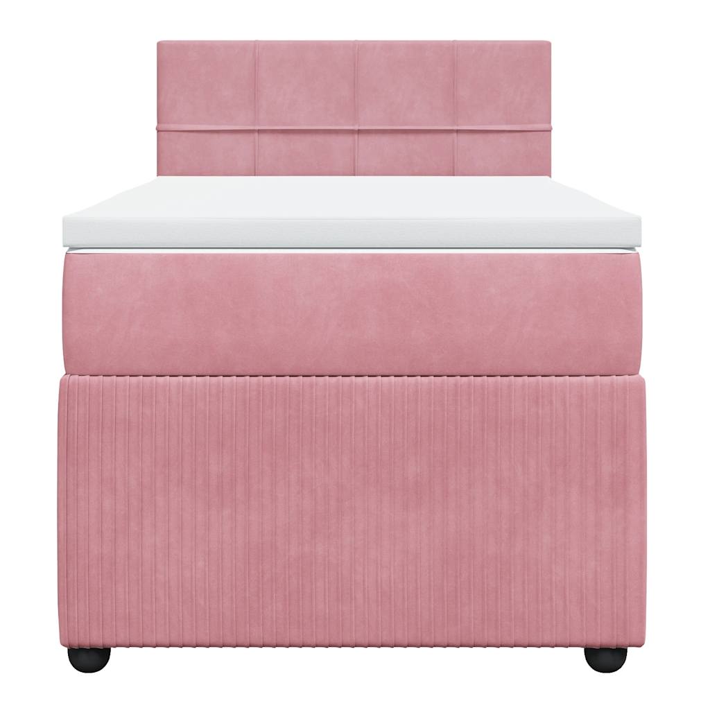 Sommier à lattes de lit et matelas Rose 80x200 cm Velours - XIOS