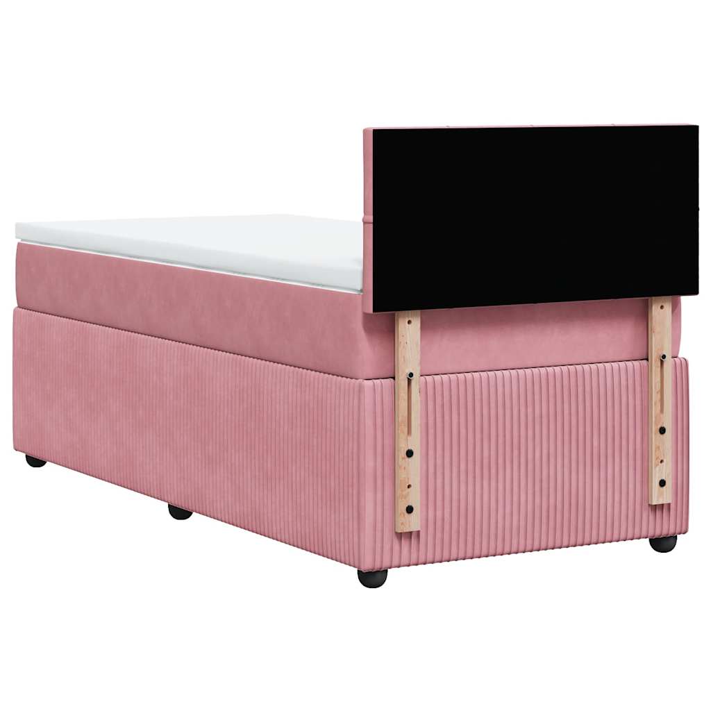 Sommier à lattes de lit et matelas Rose 80x200 cm Velours - XIOS