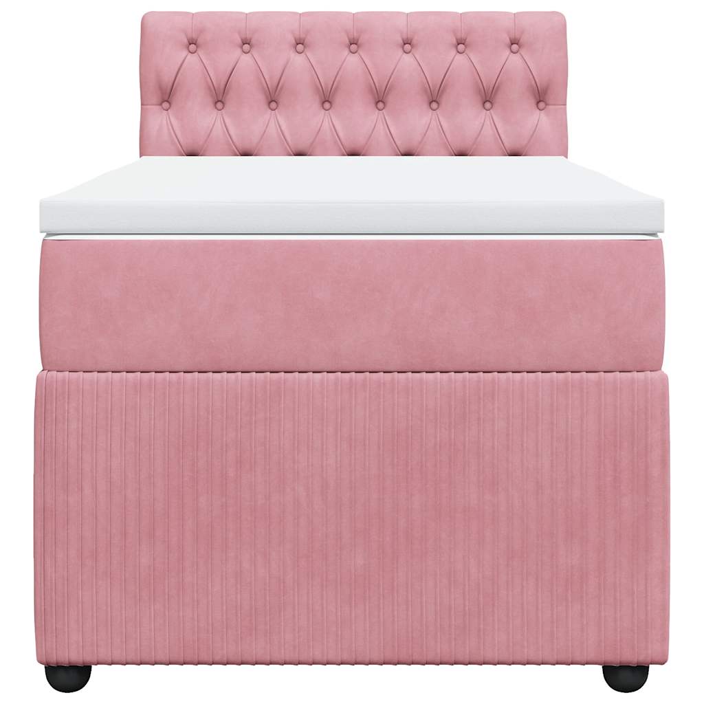 Sommier à lattes de lit et matelas Rose 80x200 cm Velours - XIOS