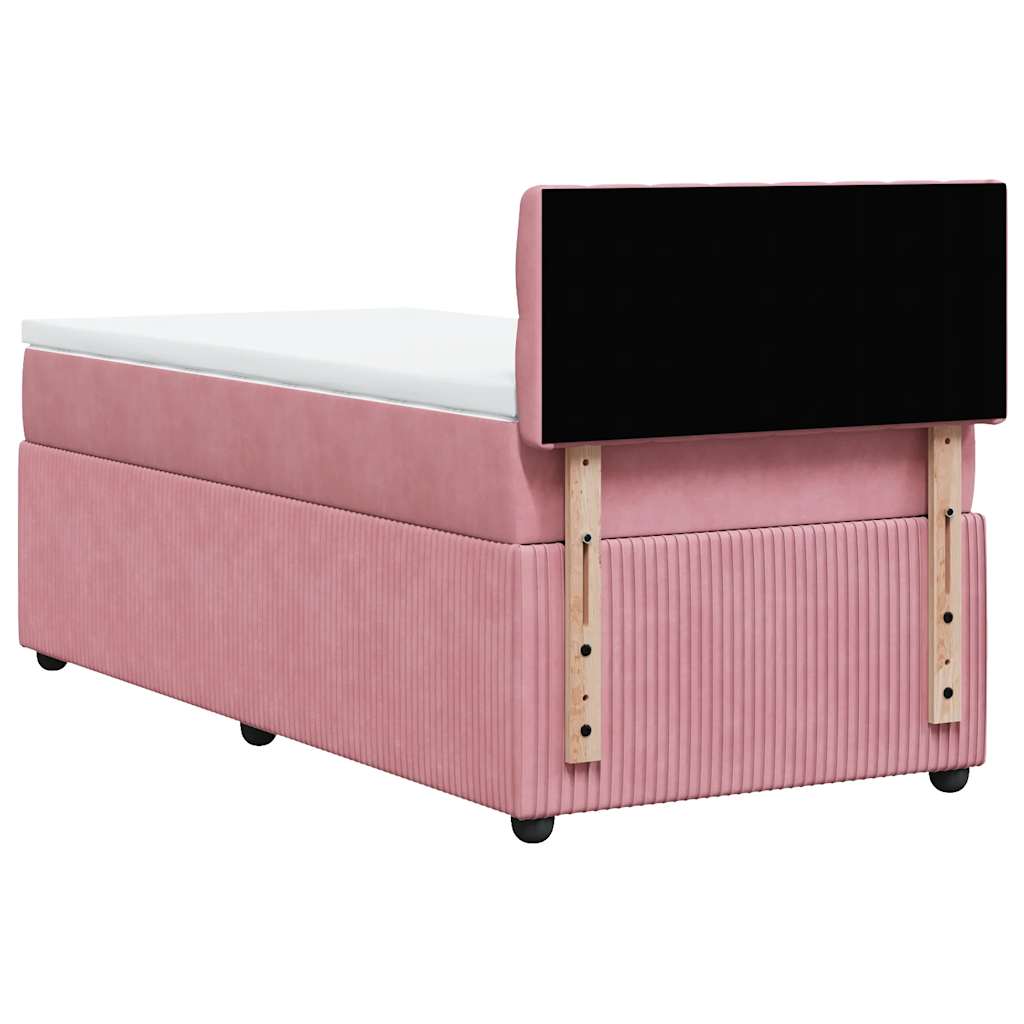 Sommier à lattes de lit et matelas Rose 80x200 cm Velours - XIOS