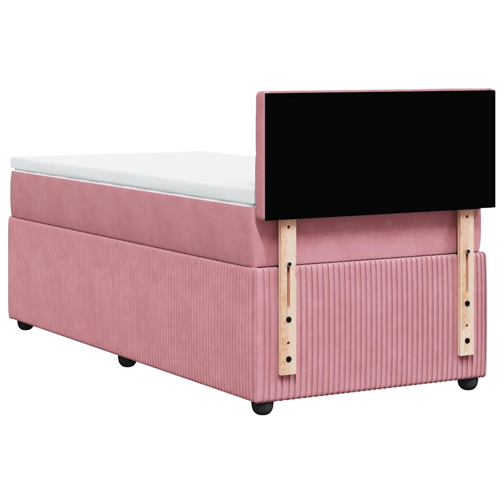 Sommier à lattes de lit et matelas Rose 80x200 cm Velours - XIOS