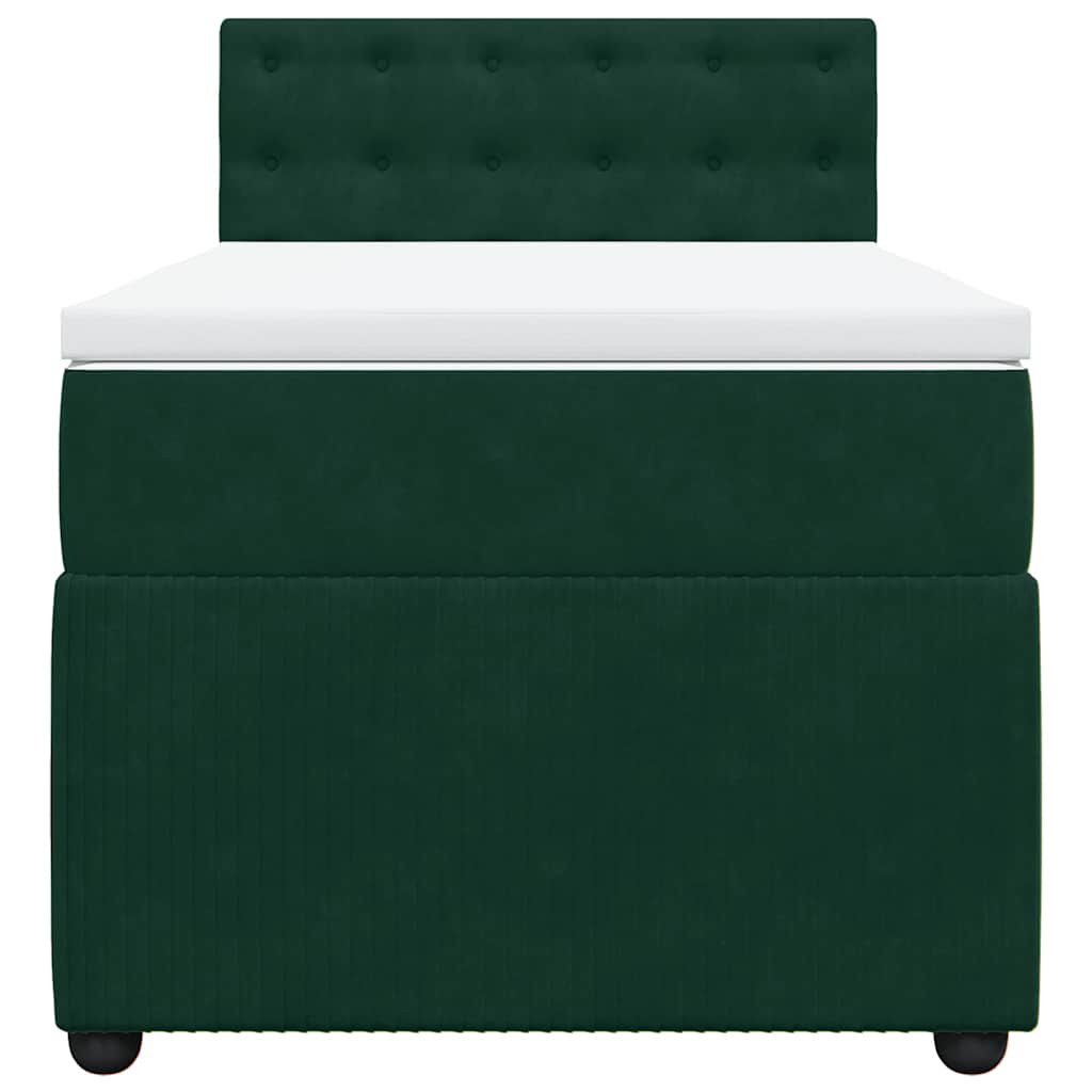 Sommier à lattes de lit avec matelas Vert foncé 90x190 cm - XIOS