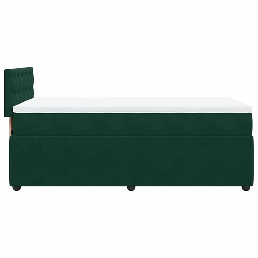 Sommier à lattes de lit avec matelas Vert foncé 90x190 cm - XIOS