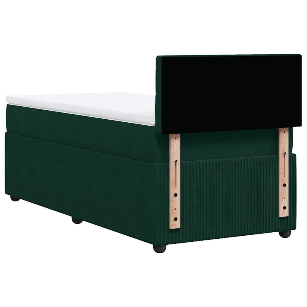 Sommier à lattes de lit avec matelas Vert foncé 90x190 cm - XIOS