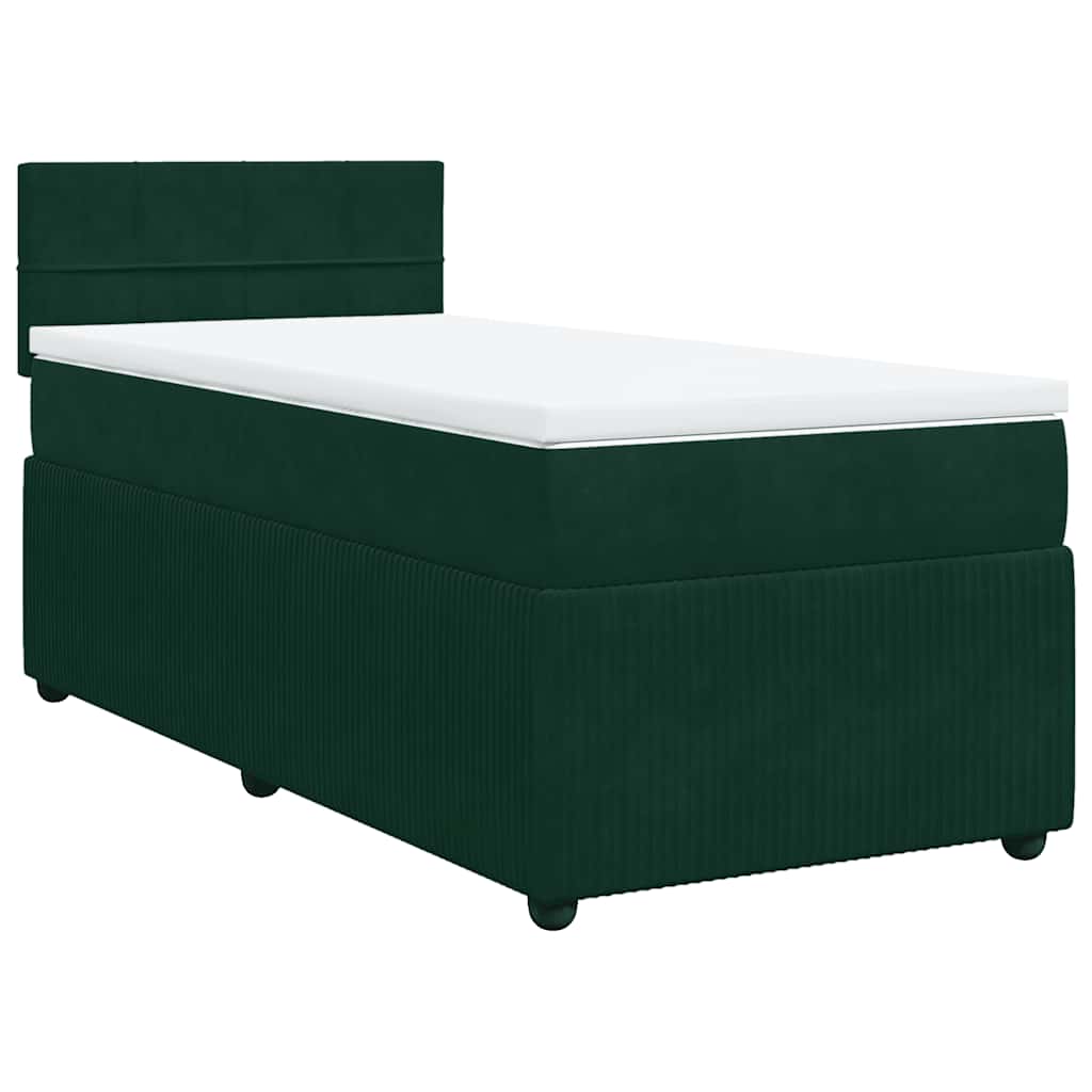 Sommier à lattes de lit avec matelas Vert foncé 90x190 cm - XIOS