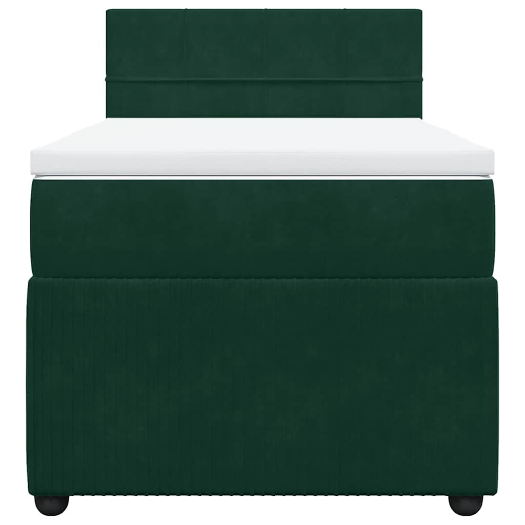 Sommier à lattes de lit avec matelas Vert foncé 90x190 cm - XIOS