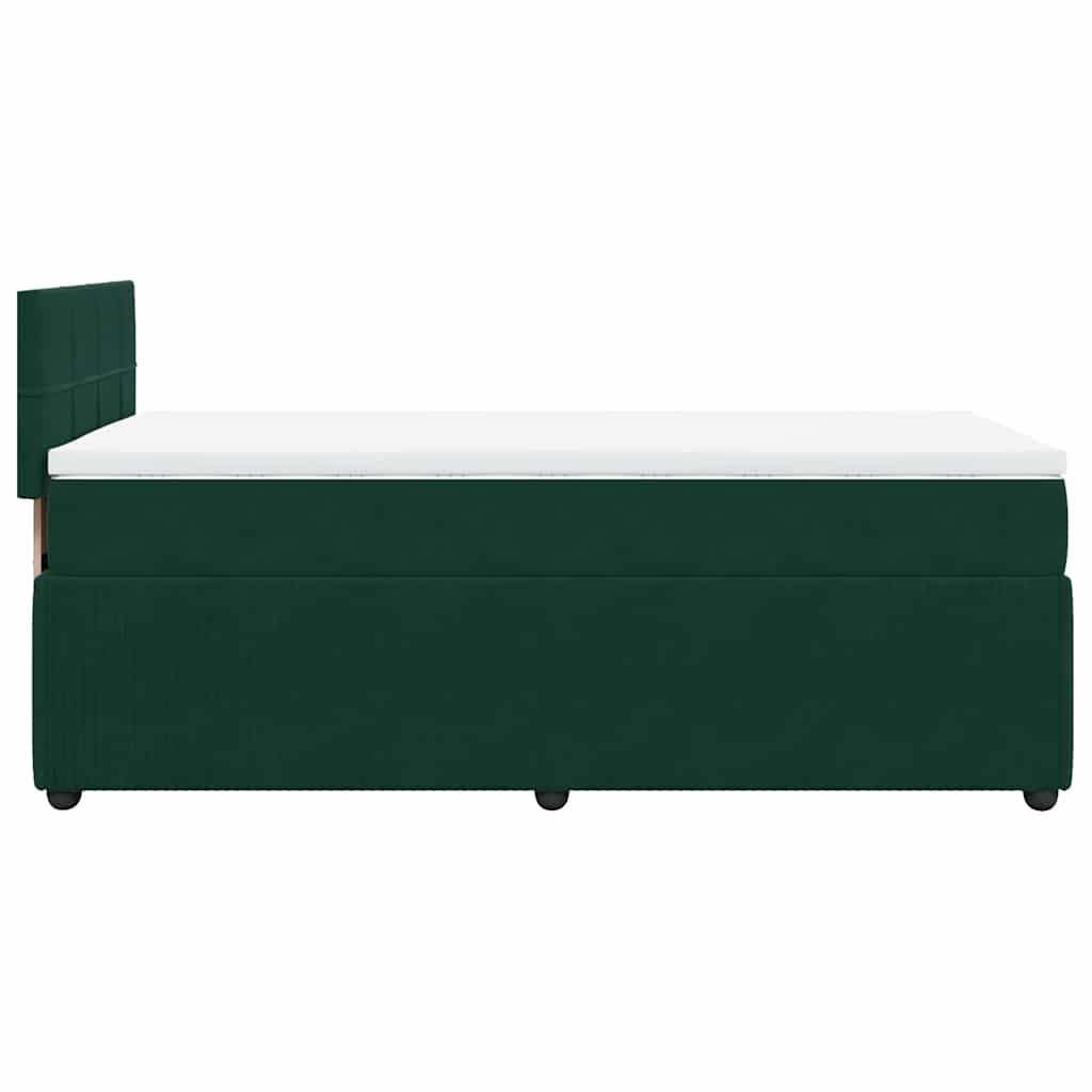 Sommier à lattes de lit avec matelas Vert foncé 90x190 cm - XIOS
