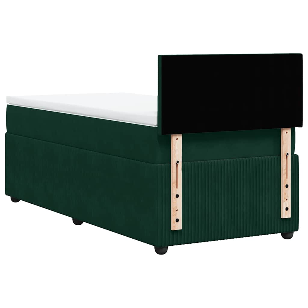 Sommier à lattes de lit avec matelas Vert foncé 90x200 cm - XIOS