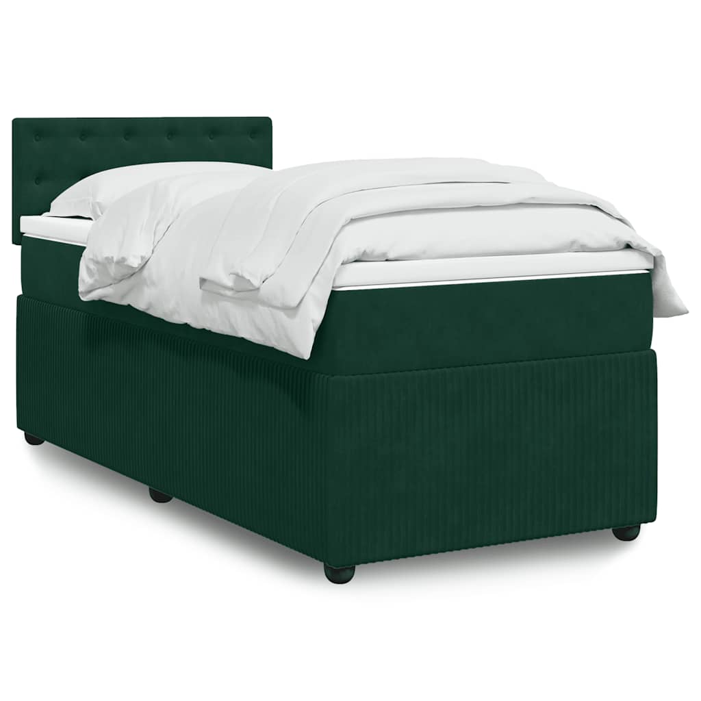 Sommier à lattes de lit avec matelas Vert foncé 90x200 cm - XIOS