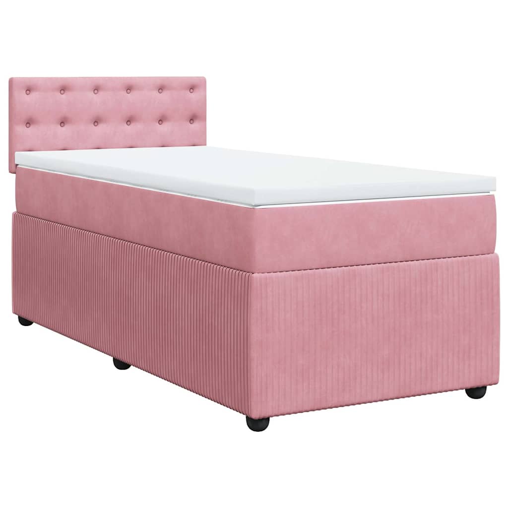 Sommier à lattes de lit avec matelas Rose 90x200 cm Velours - XIOS