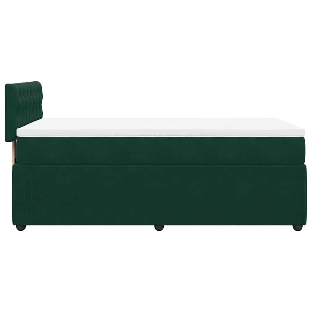 Sommier à lattes de lit avec matelas Vert foncé 90x200 cm - XIOS