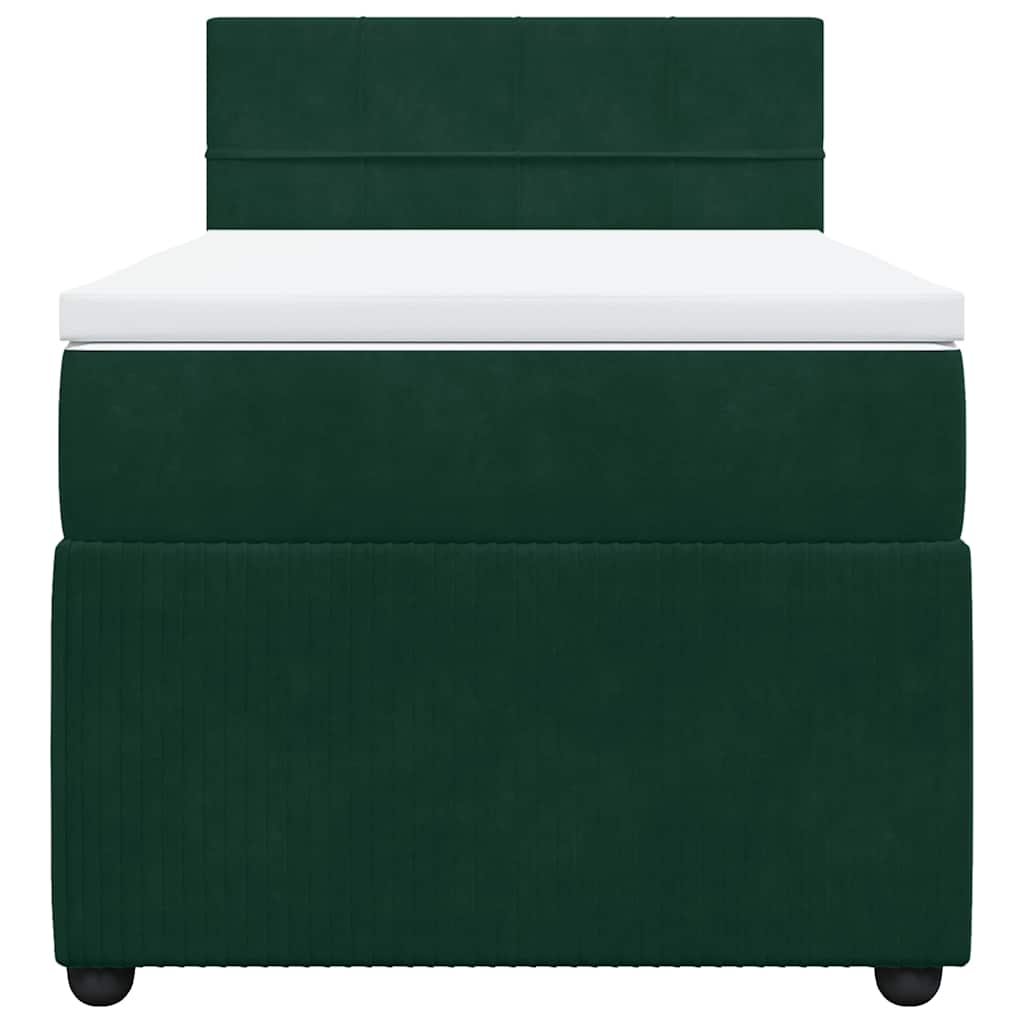 Sommier à lattes de lit avec matelas Vert foncé 90x200 cm - XIOS