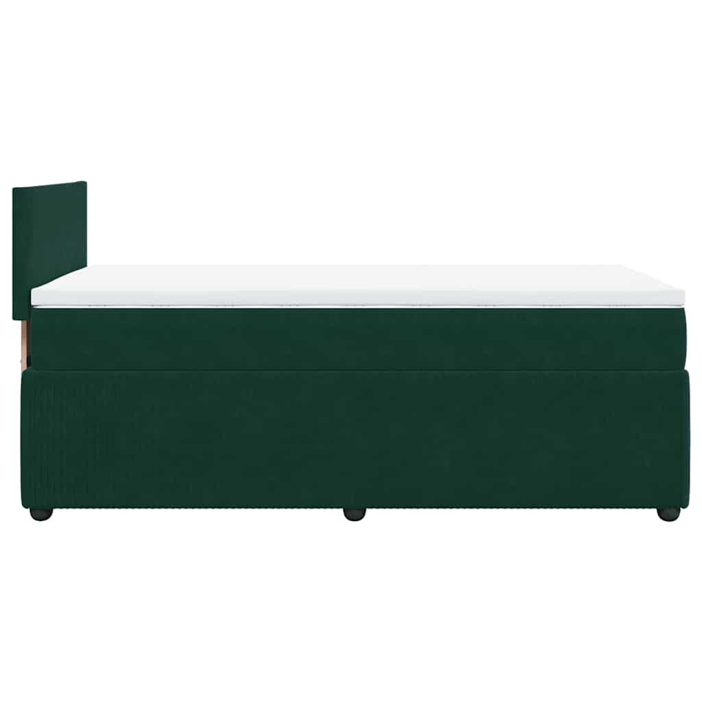 Sommier à lattes de lit avec matelas Vert foncé 100x200 cm - XIOS