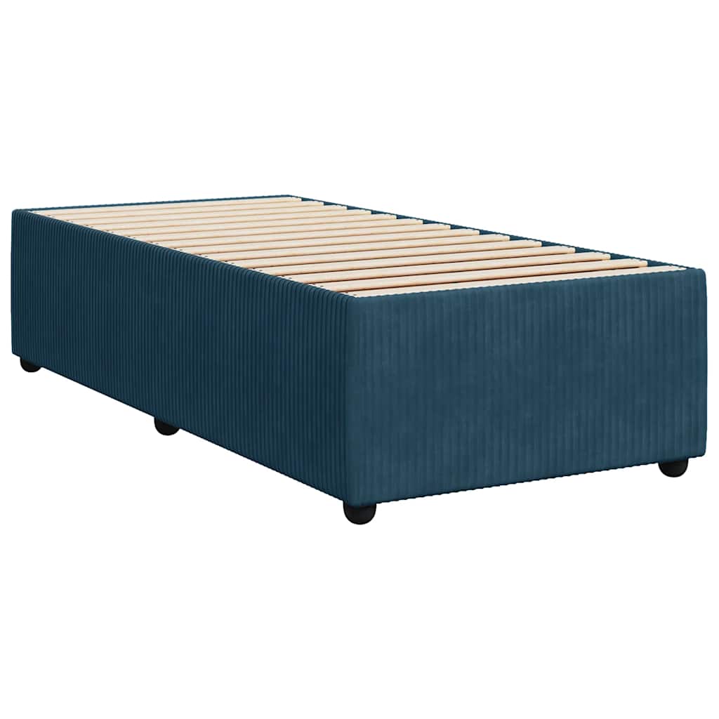 Sommier à lattes de lit avec matelas bleu 100x200 cm - XIOS