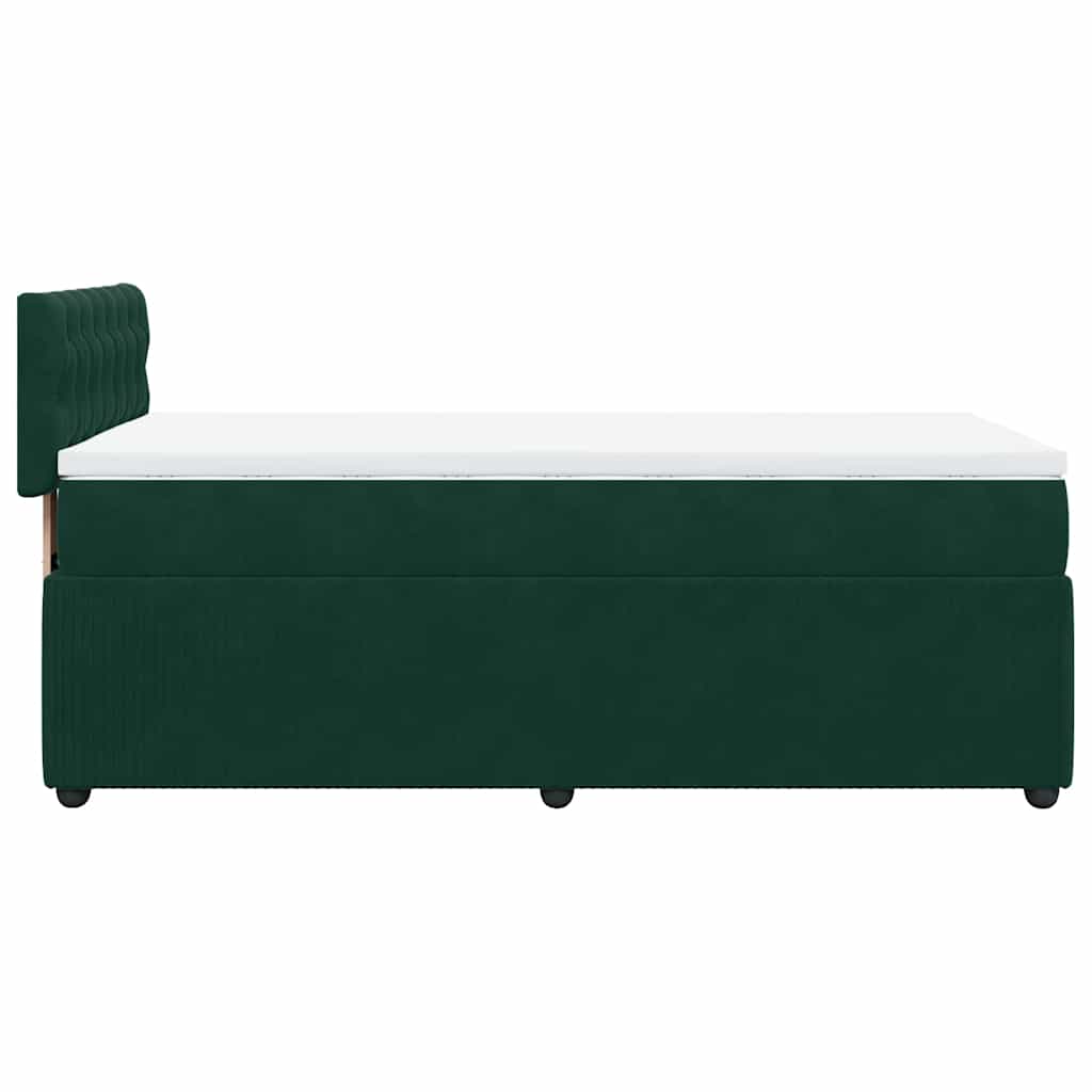 Sommier à lattes de lit avec matelas Vert foncé 100x200 cm - XIOS