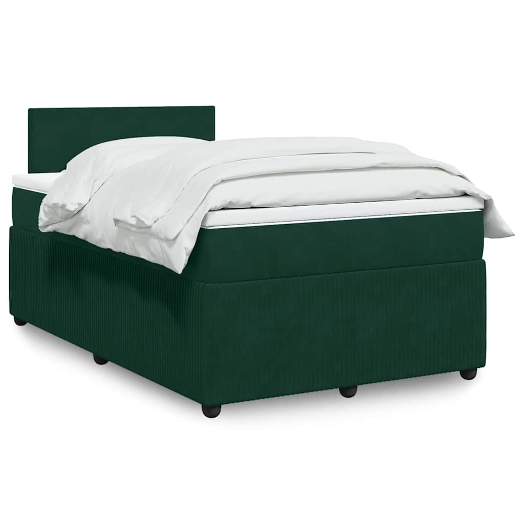Sommier à lattes de lit avec matelas vert foncé 120x190 cm - XIOS