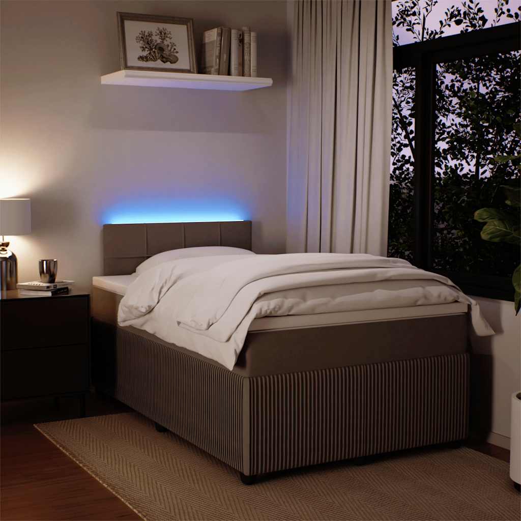 Sommier à lattes de lit et matelas gris clair 120x190cm velours - XIOS