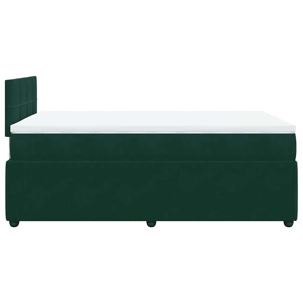 Sommier à lattes de lit avec matelas vert foncé 120x190 cm - XIOS