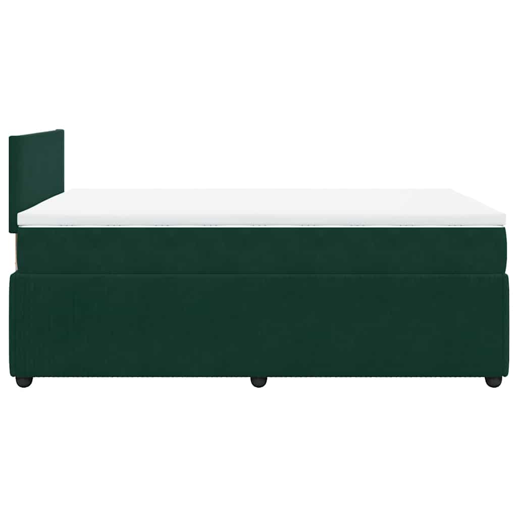 Sommier à lattes de lit et matelas Vert foncé 120x200cm Velours - XIOS