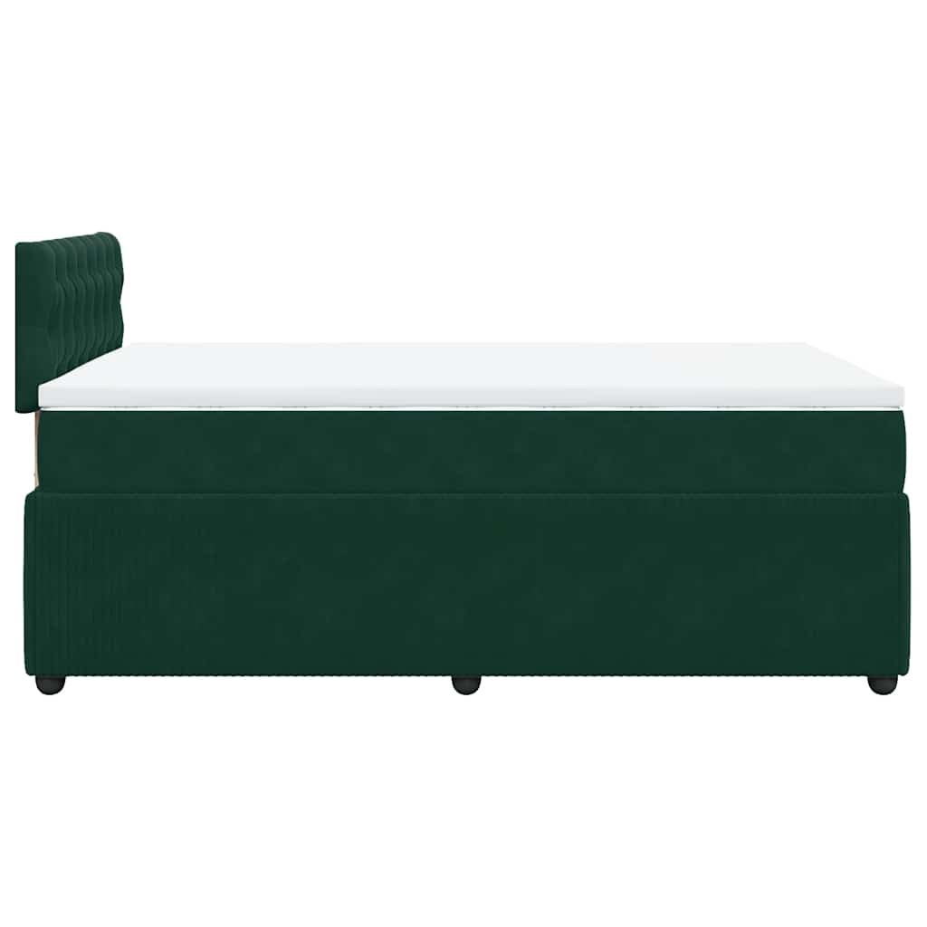 Sommier à lattes de lit et matelas Vert foncé 120x200cm Velours - XIOS