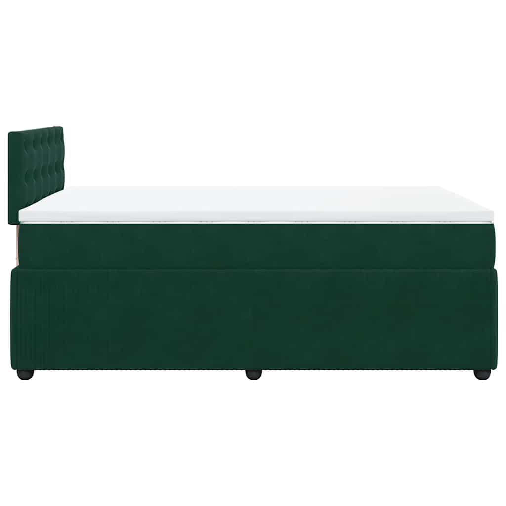 Sommier à lattes de lit et matelas Vert foncé 120x200cm Velours - XIOS