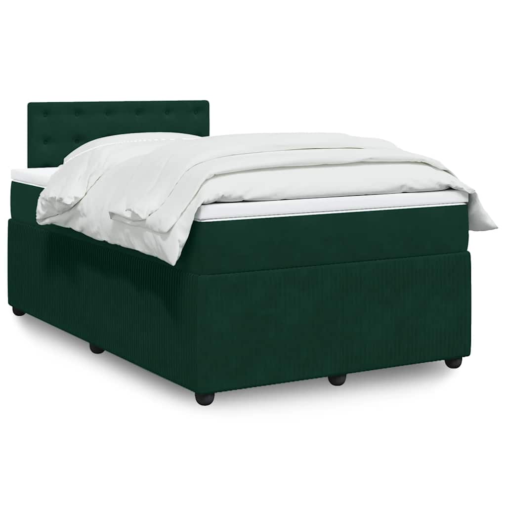 Sommier à lattes de lit et matelas Vert foncé 120x200cm Velours - XIOS
