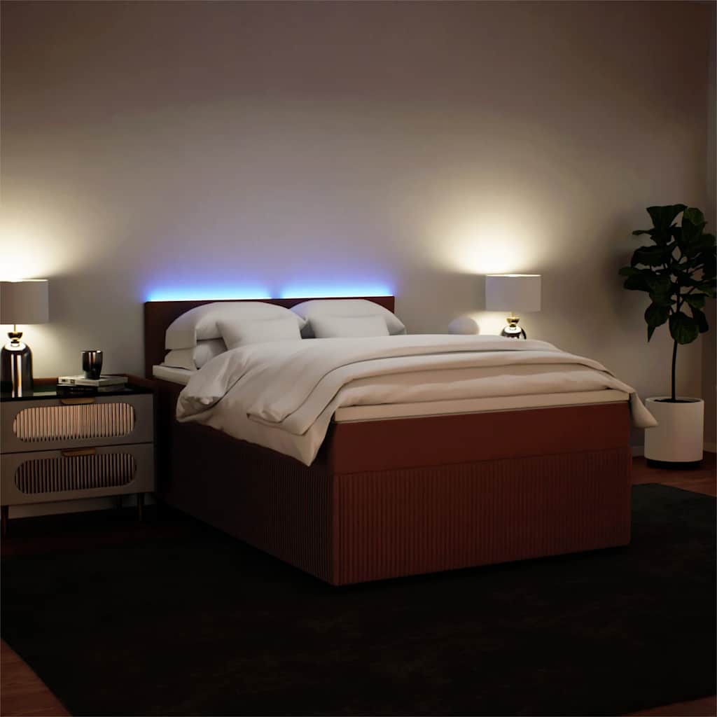 Sommier à lattes de lit avec matelas Rose 140x200 cm Velours - XIOS