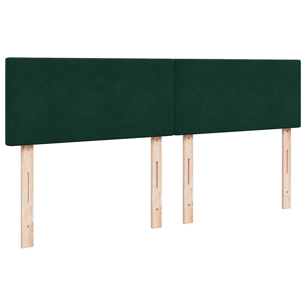 Sommier à lattes de lit et matelas Vert foncé 180x200cm Velours - XIOS