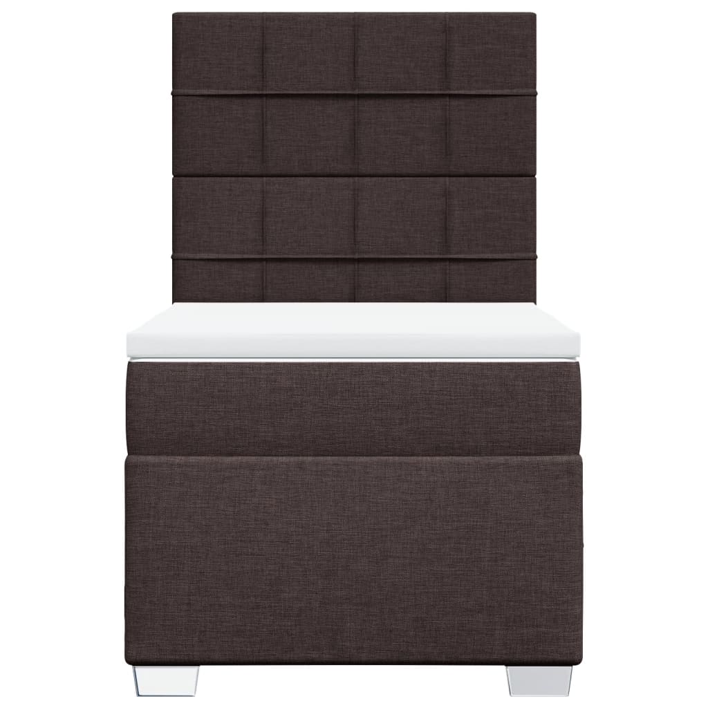 Sommier à lattes de lit avec matelas Marron foncé 80x200 cm - XIOS