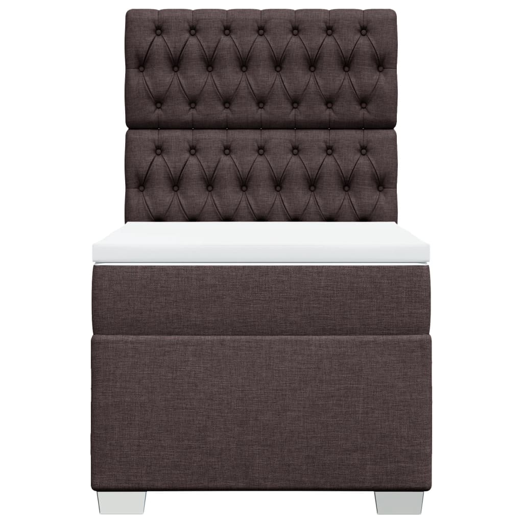 Sommier à lattes de lit avec matelas Marron foncé 80x200 cm - XIOS