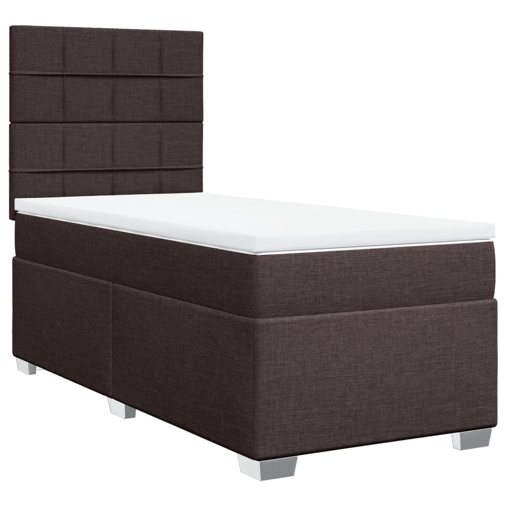 Sommier à lattes de lit avec matelas Marron foncé 90x200 cm - XIOS