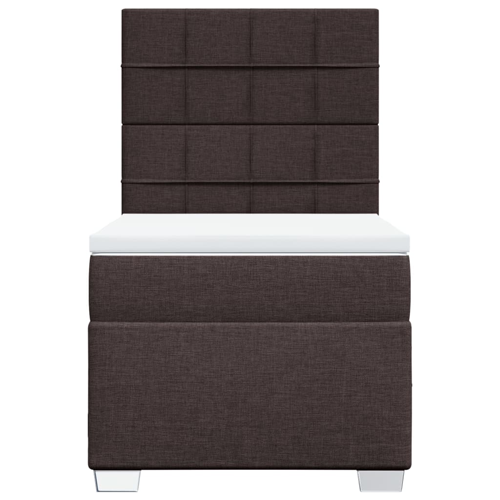 Sommier à lattes de lit avec matelas Marron foncé 90x200 cm - XIOS