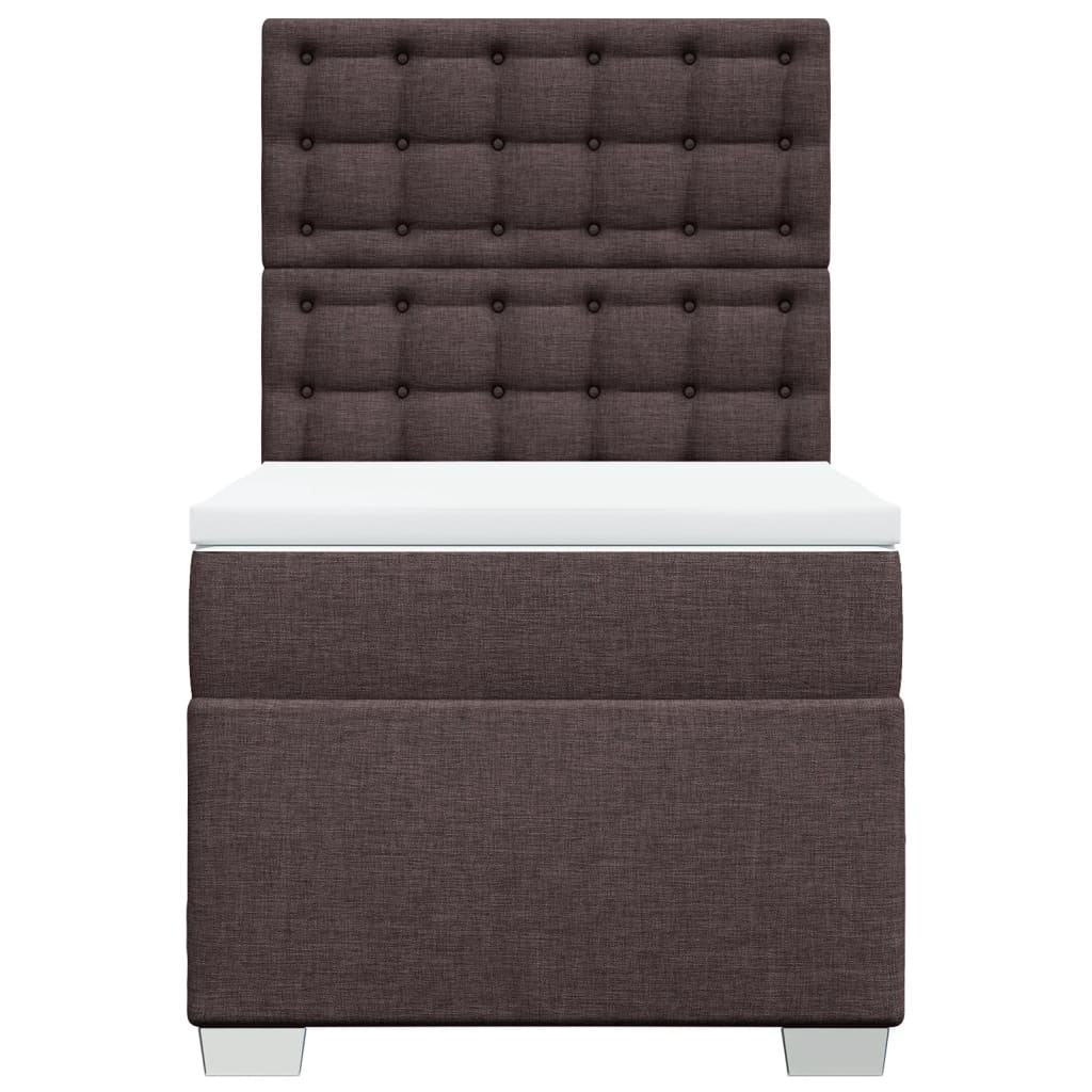 Sommier à lattes de lit avec matelas Marron foncé 100x200 cm - XIOS