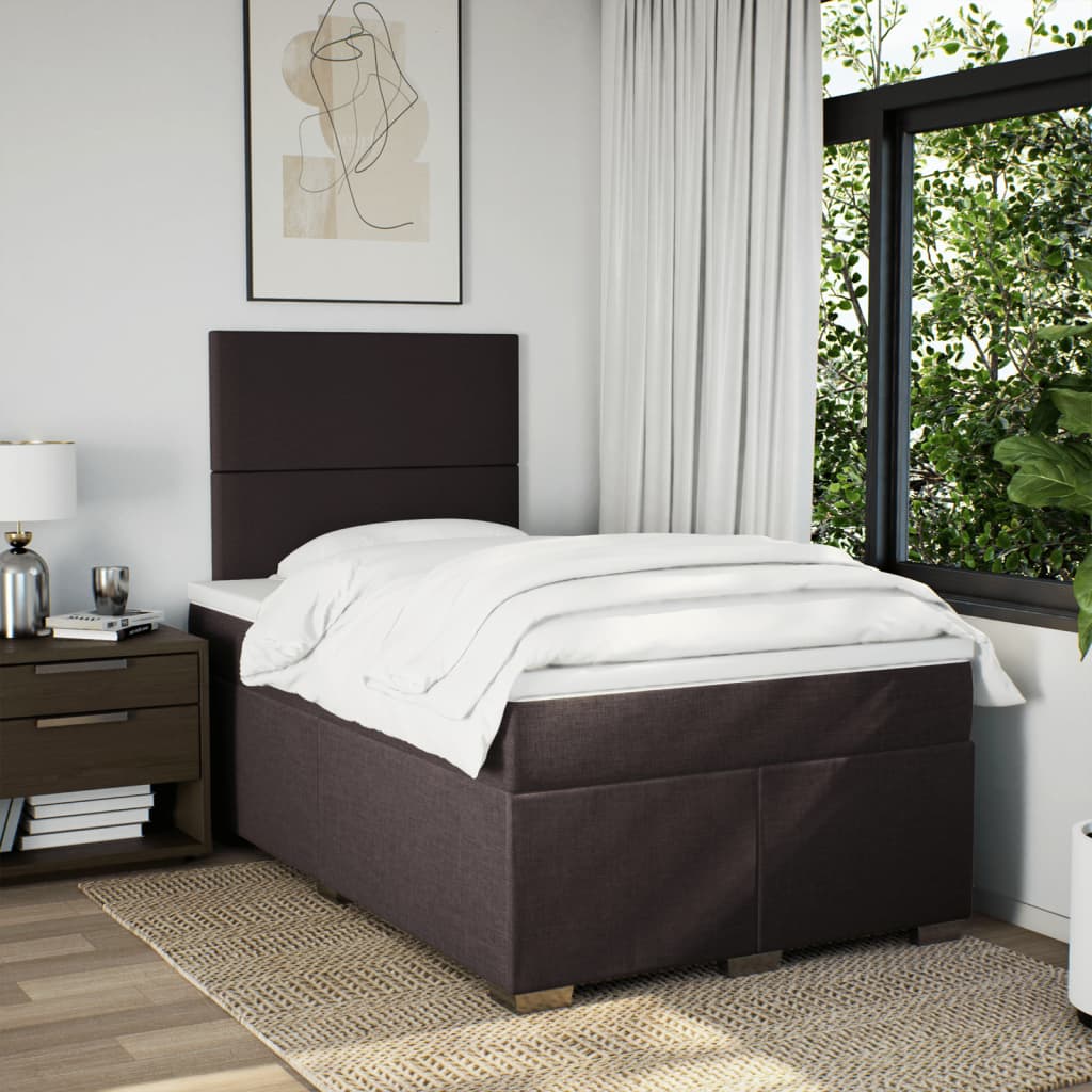 Sommier à lattes de lit avec matelas Marron foncé 120x200 cm - XIOS