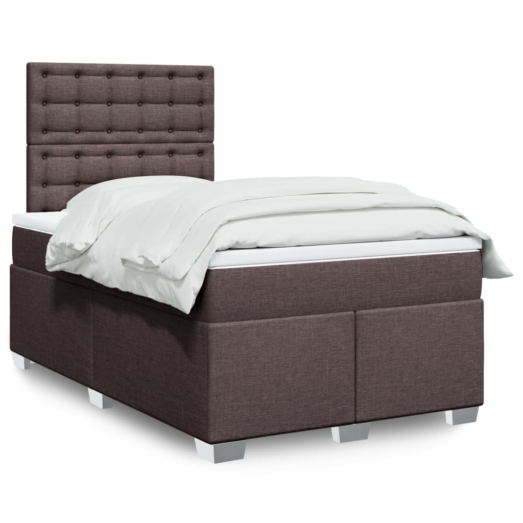 Sommier à lattes de lit avec matelas Marron foncé 120x200 cm - XIOS
