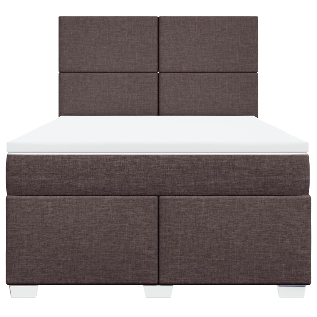 Sommier à lattes de lit avec matelas Marron foncé 140x190 cm - XIOS